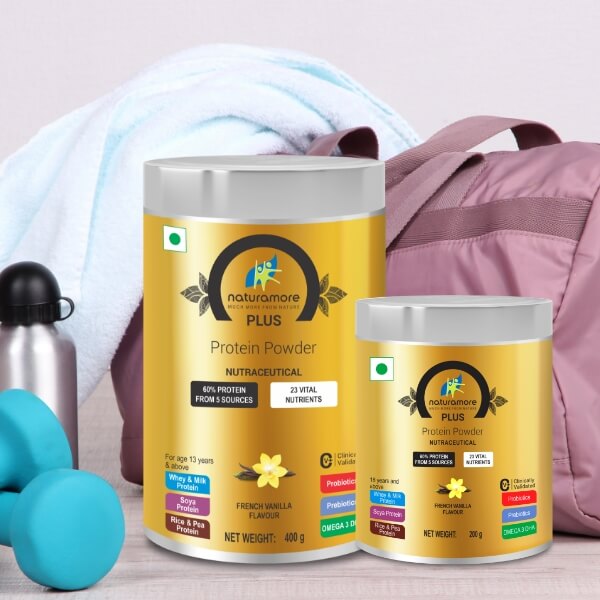 Naturamore  Plus French Vanilla Flavour 400Gm