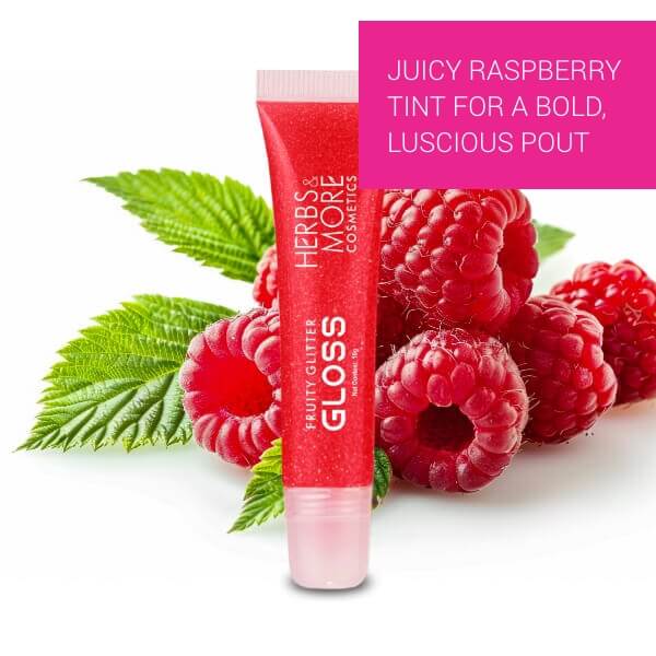 Fruity Glitter Gloss Raspberry