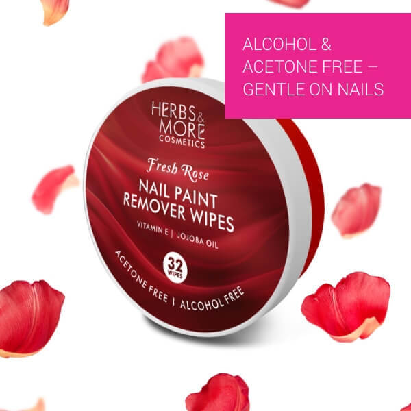 Nail Paint Remover Wipes  Fresh Rose